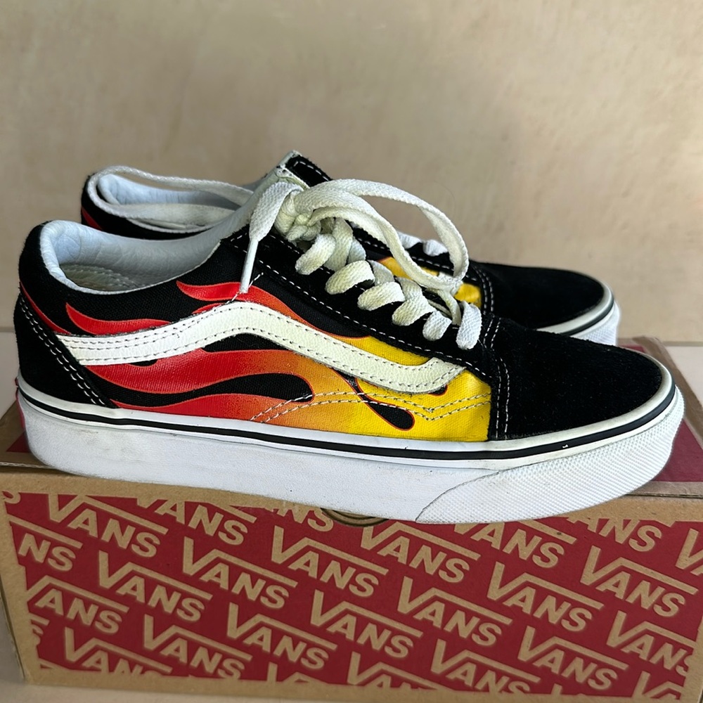 Flames Vans Old Skool